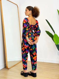 Macacão Folha Coração Farm - comprar online