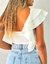 Cropped Ombro Só Off White Eva - Donna Fashionista - AmoDF