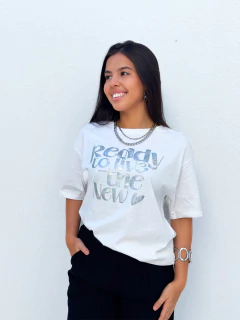 T-Shirt Oversize Off White Ready - Donna Fashionista - AmoDF