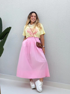 T-Shirt Nirvana Amarelo Iasmin - Donna Fashionista - AmoDF