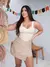 Cropped Quadriculado Nude Jade - Donna Fashionista - AmoDF