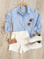 Camisa Social Azul Luna - loja online