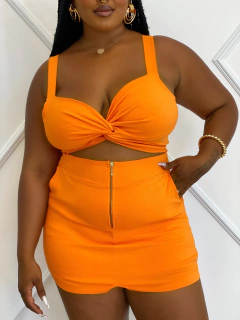 Cropped Bengaline Torcido Laranja Katy na internet