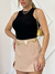 Shortsaia Alfaiataria Nude Sarah - Donna Fashionista - AmoDF