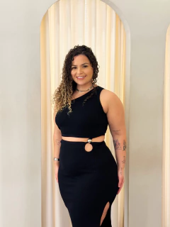 Vestido Recorte Preto Yasmin na internet