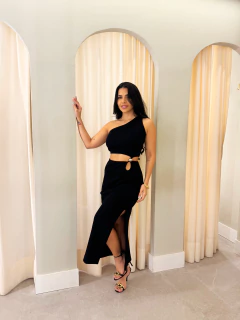 Vestido Recorte Preto Yasmin - loja online