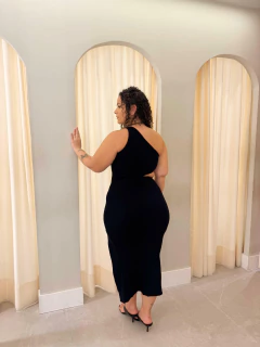 Vestido Recorte Preto Talita - loja online