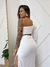 Vestido Midi Ombro so Branco Alícia - Donna Fashionista - AmoDF