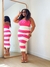 Vestido Midi Rosa Nanda na internet