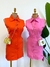 Vestido Botões Frontais Rosa Mila - Donna Fashionista - AmoDF