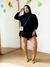 Vestido Poncho Preto Laila - comprar online