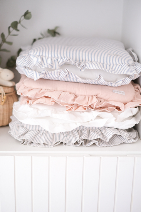 Funda de Cochecito Lisa con Volados - comprar online