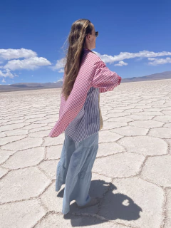 Camisa OAXACA ESPALDA ROJA - comprar online