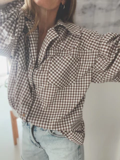 Maxi Camisa VICHY Latte PRE VENTA ENTREGA ESTIMADA 20/12 - tienda online