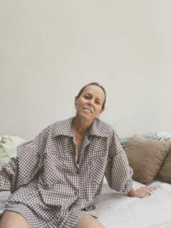 Maxi Camisa VICHY Latte PRE VENTA ENTREGA ESTIMADA 20/12 - Houp