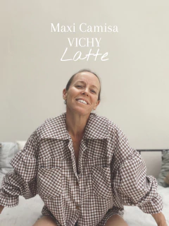 Maxi Camisa VICHY Latte PRE VENTA ENTREGA ESTIMADA 20/12 - comprar online