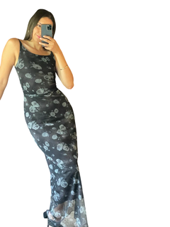 Vestido Tul Flores