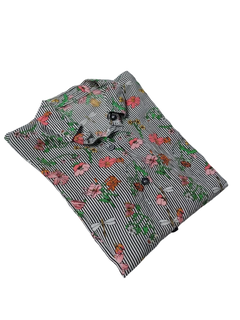 Camisa Stripped Flowers