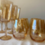 Set X6 Vasos Bombe Linea Dore Mirror