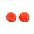 Pompom Yama Pelo Alto Laranja Neon - 2 Unidades