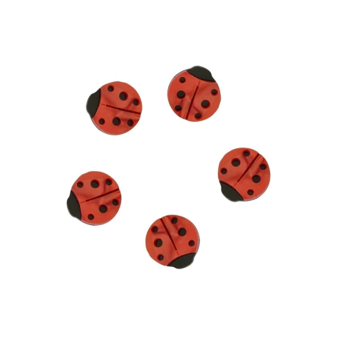 Aplique Mini Joaninha Madrepérola - 1,6cm - 5 Unidades - comprar online