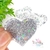 Aplique Coração Glitter - 3,5cm - 1 Unidade - comprar online