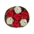 Aplique Flor Rosa Tecido - 1 Unidade - Empório das Laceiras 