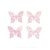 Aplique de Borboleta Vazada Glitter - 5,5cm - 1 Unidade.