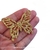 Aplique de Borboleta Vazada Glitter - 5,5cm - 1 Unidade.