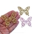 Aplique de Borboleta Vazada Glitter - 3,5cm - 1 Unidade.