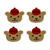 Aplique Urso Maple Bear Escolar - 3cm - 1 Unidade
