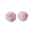 Pompom Yama Pelo Alto Rosa Bebê - 2 Unidades