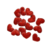 Aplique Mini Coração Glitter Vermelho - 10 Unidades