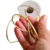 Fio de Couro Sintético Dourado- 2mm - 2 Metros - comprar online