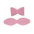 Aplique Laço de Palha Emborrachado - Rosa - 1 Unidade - comprar online