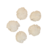 Pompom Malha Branco - 25mm - 5 Unidades - comprar online