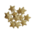 Aplique Mini Estrela Glitter Dourado - 10 Unidades
