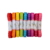 Kit Fita Poá Arco-íris - 18 metros. Contendo 9 cores: vermelho, laranja, amarelo, verde, azul, roxo, magenta, pink e chiclete.