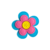 Aplique Flor Botão Rosa - 2 Unidades