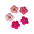 Aplique Mix Flor Crochê Manual Barbie - 5 Unidades