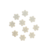 Flor de Tecido Prensada Off White - 10 Unidades