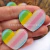 Coração Listras Candy - 3,5cm - 2 Unidades