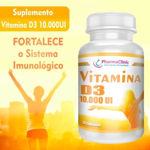 Vitamina D3 10.000ui | PharmaClinic Manipulação Personalizada
