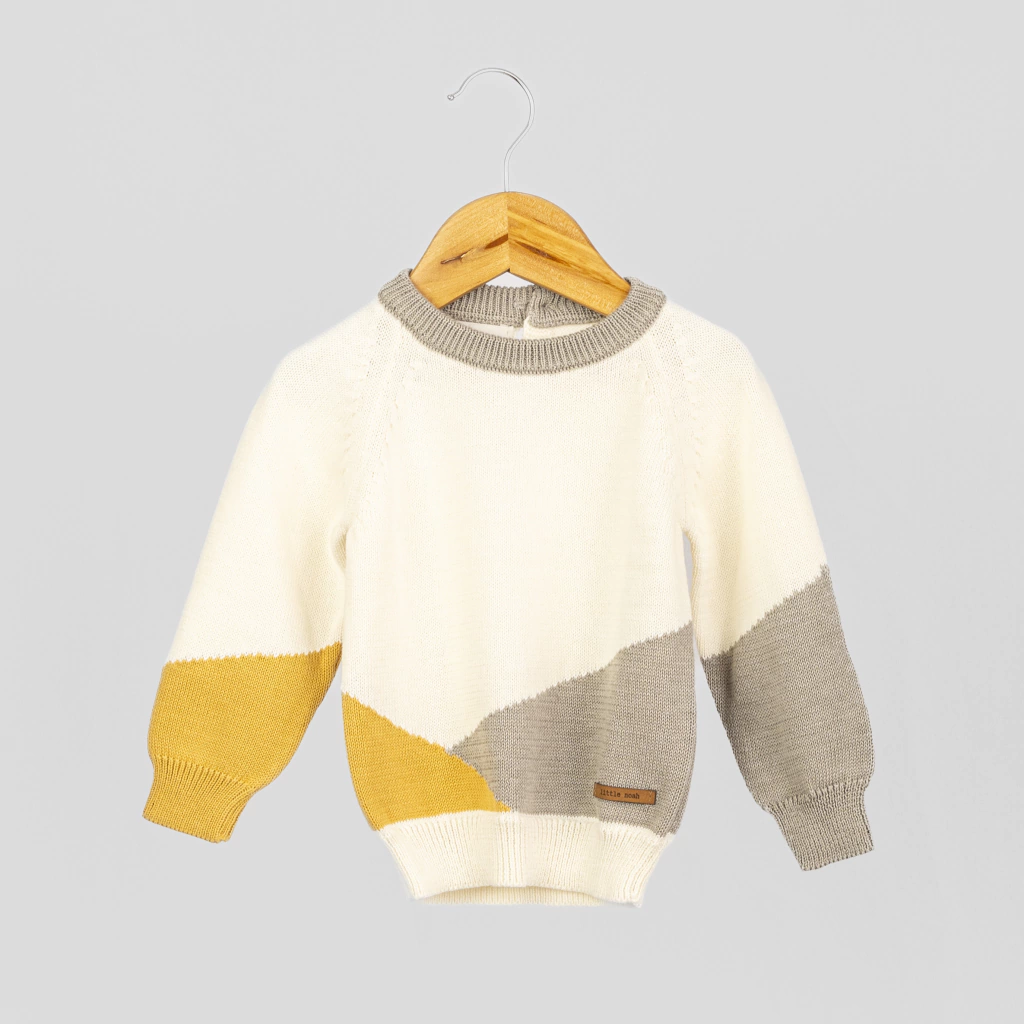 SWEATER JADE (gris/maiz)