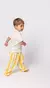 Pantalón rayado amarillo - comprar online