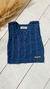 CHALECO TRENZAS TEJIDO (azul) - comprar online