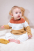 SWEATER TRICOLOR (crudo/ladrillo) - Little Noah