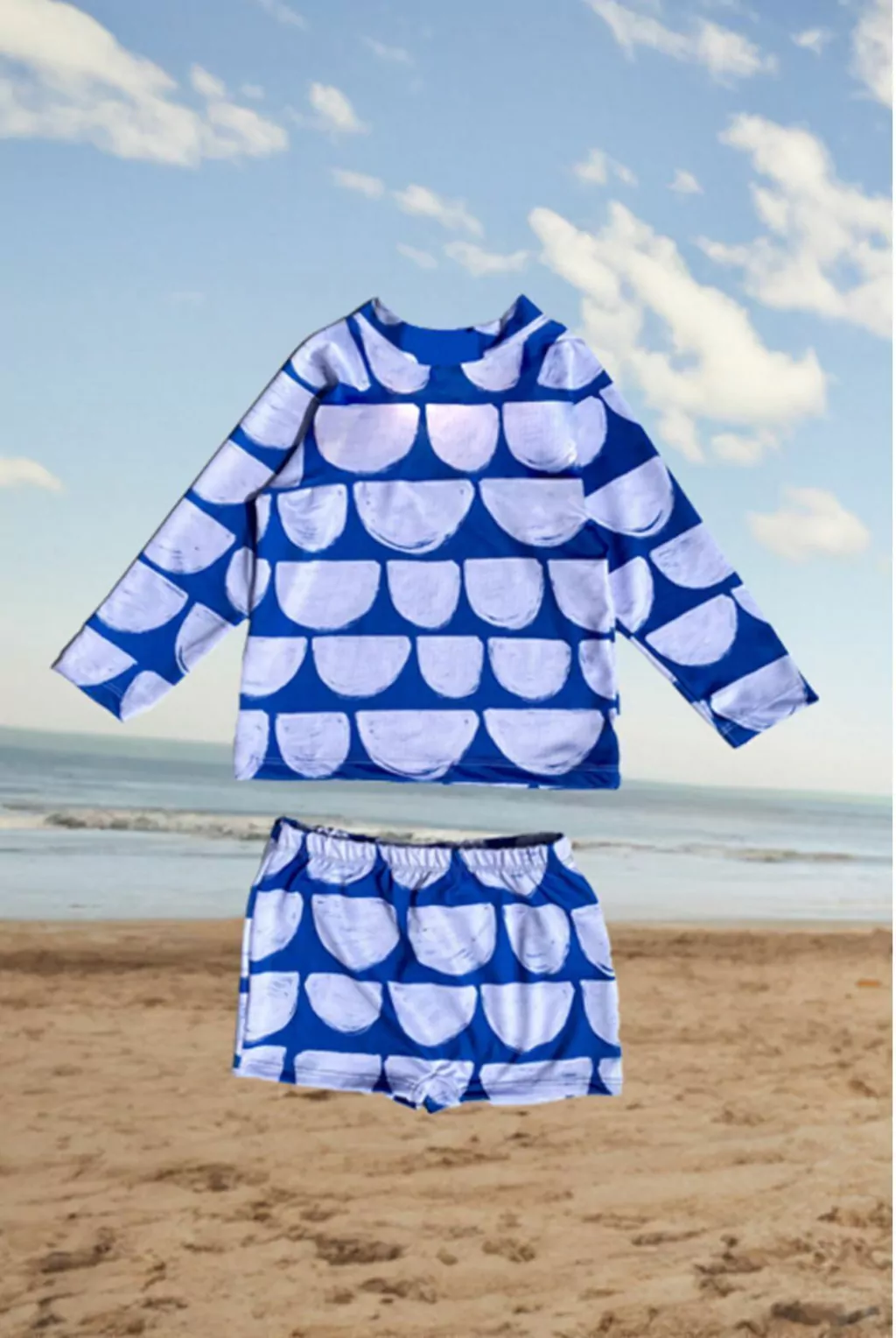 Malla conjunto nene azul