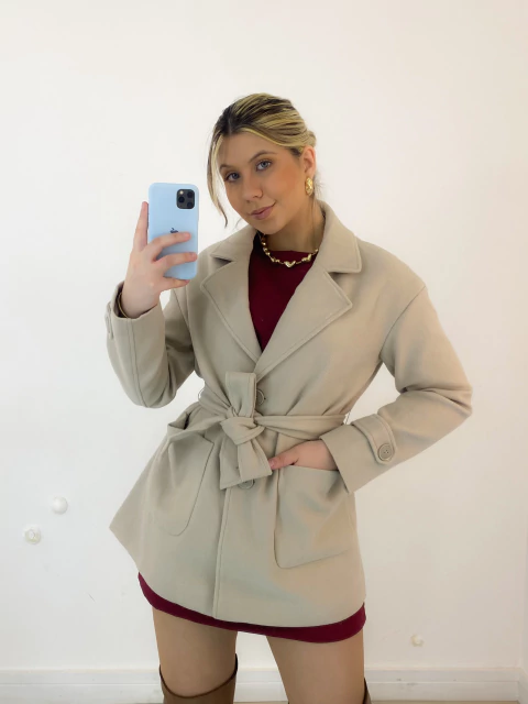 casaco laura GELO - comprar online