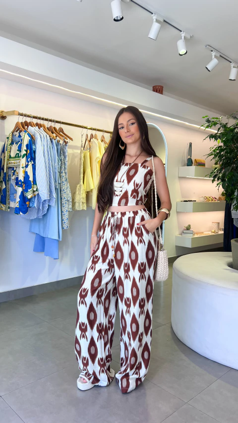 COJUNTO MARCELLA MARROM - comprar online